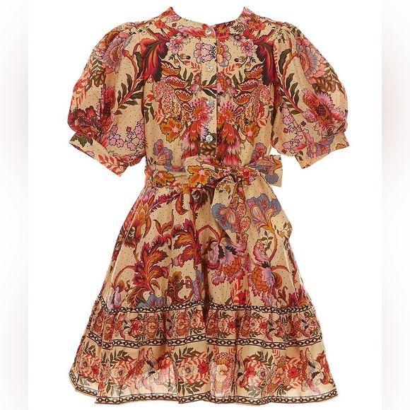 Bohemian Floral Long Sleeve Dress - Picture 1 of 11